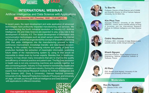 International Webinar "Artificial Intelligence and Data Science with Applications"